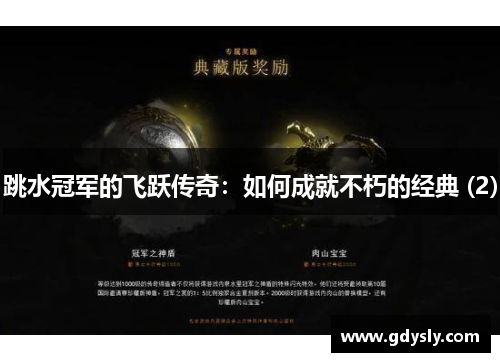 跳水冠军的飞跃传奇：如何成就不朽的经典 (2)