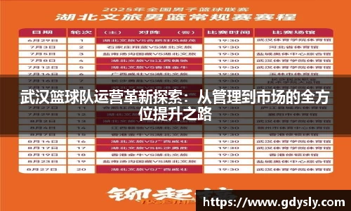武汉篮球队运营革新探索：从管理到市场的全方位提升之路
